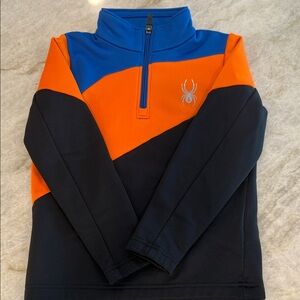 Spyder Vibrant Orange and Blue Pullover